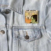 Humorische cartoon vierkante button 5,1 cm (In situ)