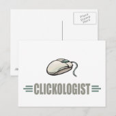 Humorische computer briefkaart (Voorkant / Achterkant)