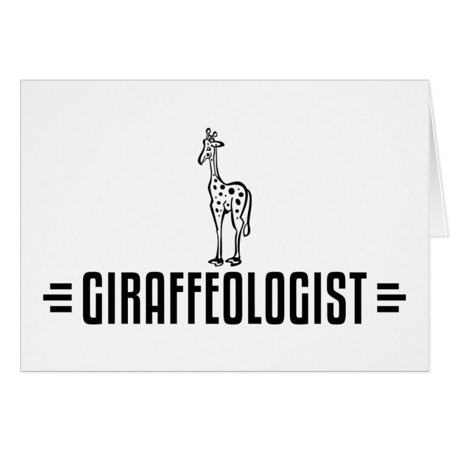 Humorische Giraffe (Voorkant Horizontaal)