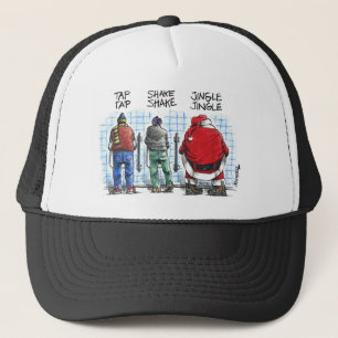 Humorische kerstkaart trucker pet