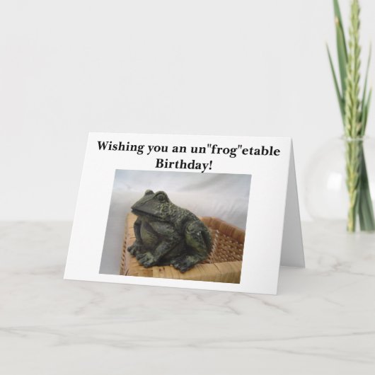 Humorische kikker kaart (Voorkant)