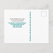 Humorische kikkers Lilies Pad We verhuisden de aan Briefkaart (Achterkant)