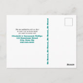 Humorische kikkers Lilies Pad We verhuisden de aan Briefkaart (Achterkant)