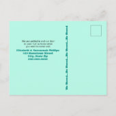 Humorische kikkers Lilies Pad We verhuisden de aan Briefkaart (Achterkant)