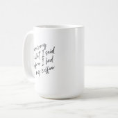 Humorische koffie-mok koffiemok (Voorkant links)