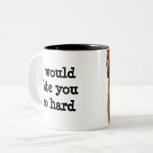 Humorische Mok van herderkudde in Duitsland (Voorkant links)