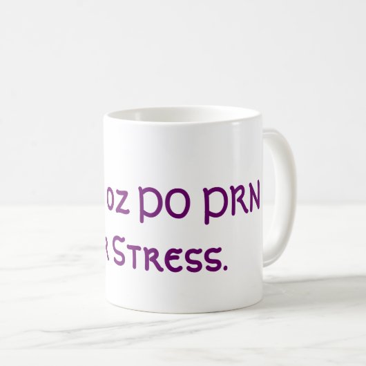 Humorische Mok voor medische koffie (Voorkant rechts)