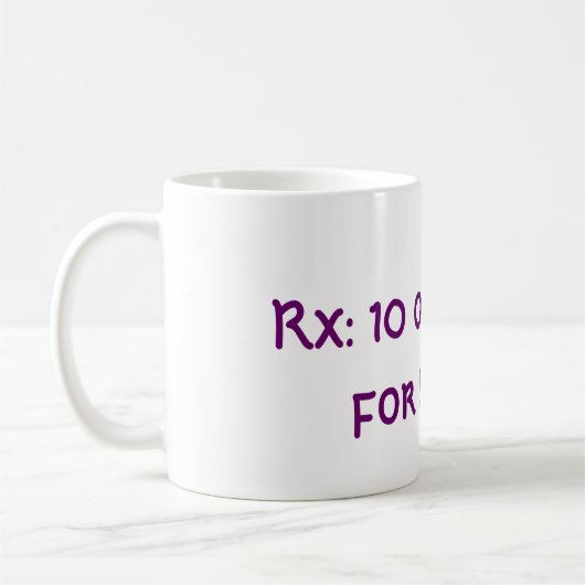 Humorische Mok voor medische koffie (Links)