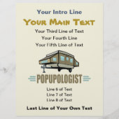 Humorische Pop in Camper Flyer (Voorkant)