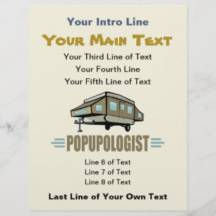 Humorische Pop in Camper Flyer