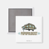 Humorische Pop in Camper Magneet (Voorkant / Achterkant)