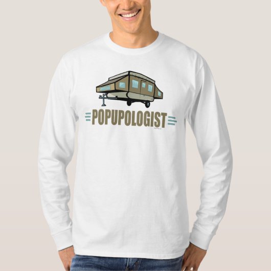Humorische Pop in Camper T-shirt (Voorkant)