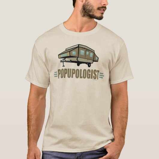 Humorische Pop in Camper T-shirt (Voorkant)