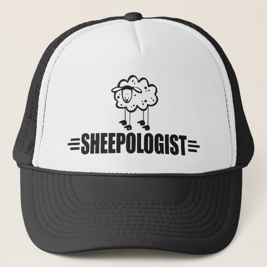 Humorische schapen trucker pet (Voorkant)