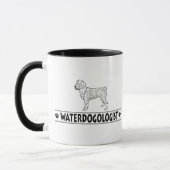 Humorische Spaanse waterhond Mok (Links)