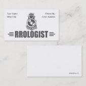 Humorische spoorweg visitekaartje (Voorkant / Achterkant)