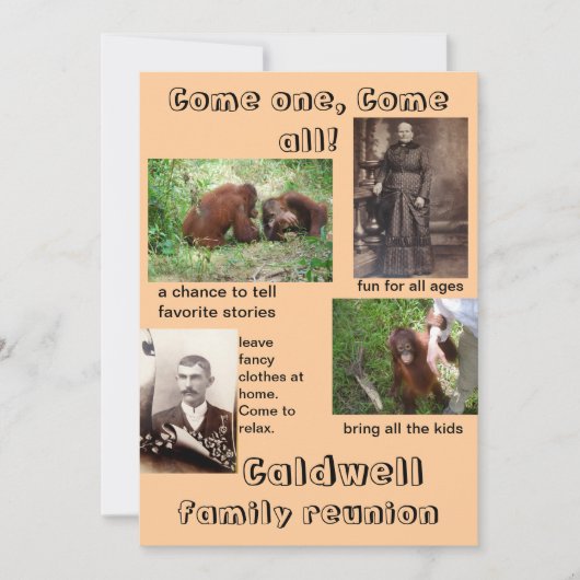 Humorische uitvindingen Gezinshereniging Kaart (Voorkant)