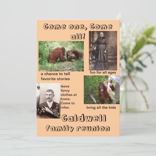 Humorische uitvindingen Gezinshereniging Kaart (Staand voorkant)