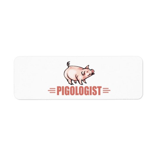 Humorische varkens etiket (Voorkant)
