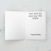 Humorische verjaardagskaart kaart (Binnen)