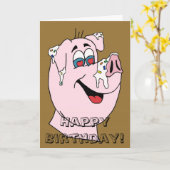 Humorische verjaardagskaart kaart (Gele Bloem)