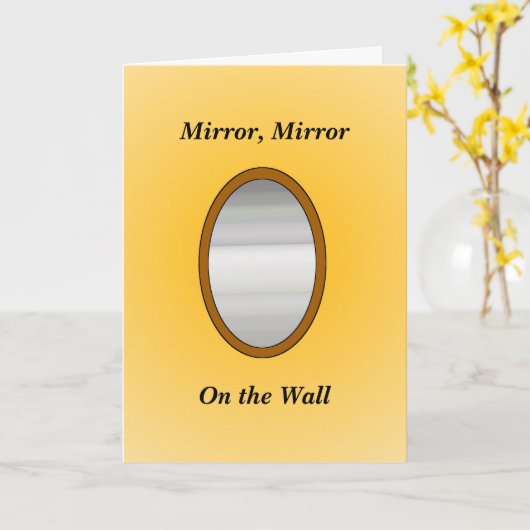 Humorische verjaardagskaart kaart (Gele Bloem)