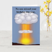 Humorische verjaardagskaart kaart (Gele Bloem)