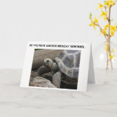 Humorische verjaardagskaart kaart (Gele Bloem)