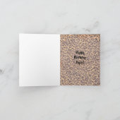 Humorische vogelkaart voor tijger kaart (Binnen)