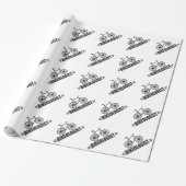 Humoriske Bike Cadeaupapier (Uitgerold)