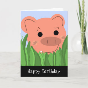 Humorisme Piggy Birthday Kaart