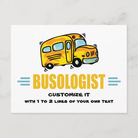 Humorisme Yellow School Bus Driver Funny Briefkaart (Voorkant)