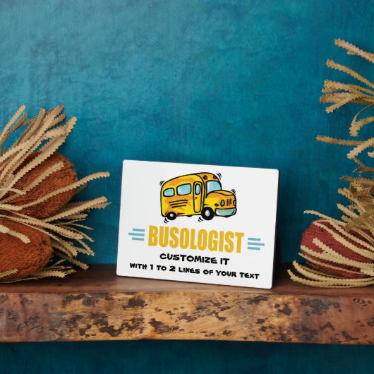 Humorisme Yellow School Bus Driver Funny Fotoplaat (Zijkant)