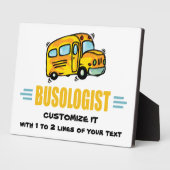 Humorisme Yellow School Bus Driver Funny Fotoplaat (Zijkant)
