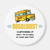 Humorisme Yellow School Bus Driver Funny Magneet (Voorkant)
