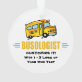 Humorisme Yellow School Bus Driver Funny Ornament (achterkant)