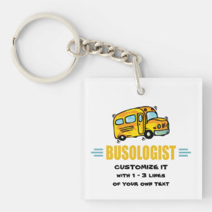 Humorisme Yellow School Bus Driver Funny Sleutelhanger