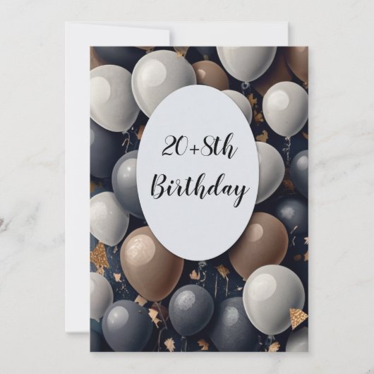 Humoristisch 28e kaart (Voorkant)