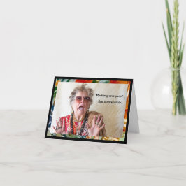 Humoristisch advies kaart