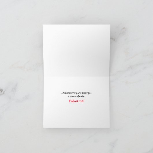 Humoristisch advies kaart (Binnen)