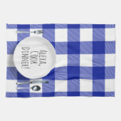 humoristisch Alexa Command voor het kookdiner Theedoek (Horizontaal)