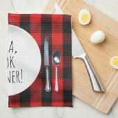 humoristisch Alexa Command voor het kookdiner Theedoek (Quarter Fold)