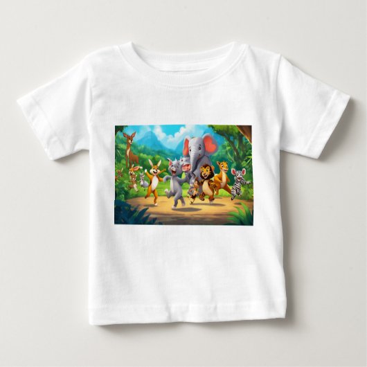 Humoristisch Animal Party dubbelzijdig T-shirt (Voorkant)