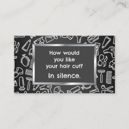 Humoristisch 💇 Barber Visitekaartje