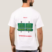 Humoristisch Beschouw me open-minded T-shirt (Achterkant)