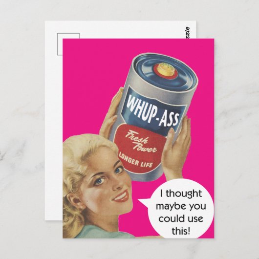  humoristisch briefkaart (Voorkant / Achterkant)