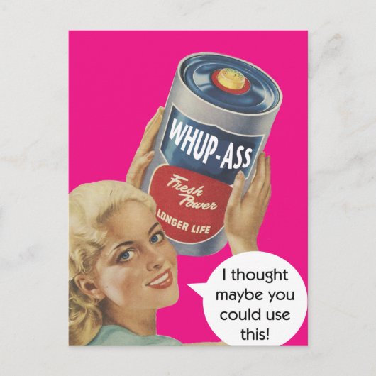  humoristisch briefkaart (Voorkant)