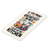 Humoristisch cadeau voor thuis- en ontbijtliefhebb magneet (Linkerzijde)