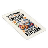 Humoristisch cadeau voor thuis- en ontbijtliefhebb magneet (Rechterzijde)