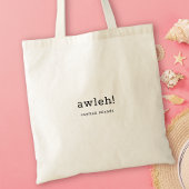 Humoristisch Caymaniaans dialect Awleh Tote Bag